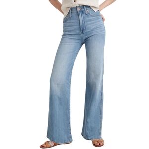 Madewell Light Blue High-Rise Wide Leg Jeans